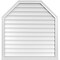 Ekena Millwork Octagonal Top Surface Mount PVC Gable Vent w/ 2"W x 2"P Brickmould Sill Frame, 38"W x 40"H GVPOT38X4003SN - alternate 1